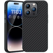 Чехол для iPhone Comma Kevlar Series Black for iPhone 14 Pro Max: Цвет черный