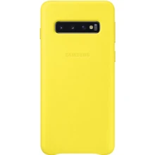 Аксессуар для смартфона Samsung Leather Cover Yellow (EF-VG973LYEGRU) for Samsung G973 Galaxy S10: Совместимость Samsung G973 Galaxy S10