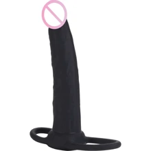 Насадка для двойного проникновения California Exotic Novelties Silicone Love Penetrator System (чёрная): Для кого Унисекс