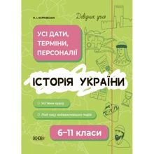 Н. І. Харківська: Довідник учня. Історія України. 6-11 класи. Усі дати, терміни, події: Производитель Основа