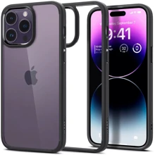 Чехол для iPhone Spigen Ultra Hybrid Matte Black (ACS04961) for iPhone 14 Pro: Цвет черный