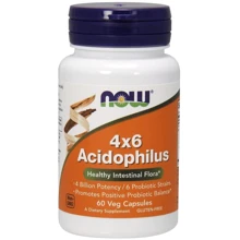 NOW Foods Acidophilus 4X6 60 veg caps (Пробиотики): Тип Пробиотики