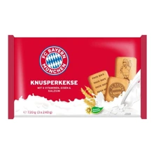Печиво FC Bayern Munchen wheat biscuits (3х240 г), 720 г (WT3907): Вага нетто 720 г