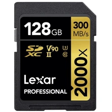 Карта памяти Lexar 128GB SDXC UHS-II U3 Professional 2000x (LSD2000128G-BNNNG): Тип карты SDXC