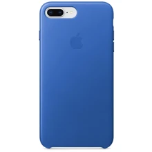 Чохол для iPhone Apple Leather Case Electric Blue (MRG92) for iPhone 8 Plus/iPhone 7 Plus: Колір синій