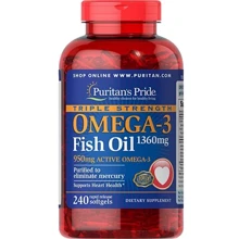 Puritan's Pride Triple Strength Omega-3 Fish Oil 1360 mg 240 caps: Тип Омега 3