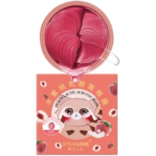 Sersanlove Peach Lactic Acid Eye Mask Гидрогелевые патчи с экстрактом персика 60 шт.: Назначение Увлажнение, От отеков