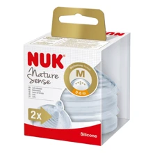Соска NUK Nature Sense М 1, 2 шт (3952546): Поток средний