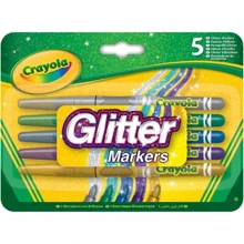 Набір фломастерів CRAYOLA з блисками 5 шт (256354.012): Тип Смываемые