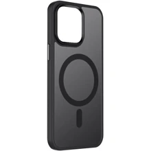 Чехол для iPhone Mobile Case TPU+PC Metal Buttons with MagSafe Colorful Black for iPhone 15 Pro Max: Цвет черный