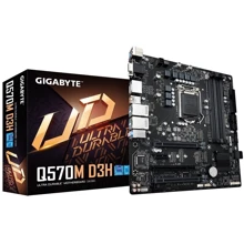 Gigabyte Q570M D3H: Оперативная память 4xDDR4 3200 МГц, до 128 ГБ