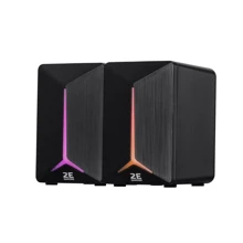 Акустична система 2E Gaming Speakers SG300 2.0 RGB 3.5 мм Black (2E-SG300B): Формат акустики 2.0