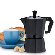 Кофеварка гейзерная Kela Italia 150 мл 3 чашки, черный (10553): Цвет черный