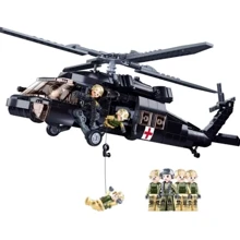 Конструктор Sluban Model Bricks Вертоліт Чорний яструб (M38-B1012): Виробник Sluban