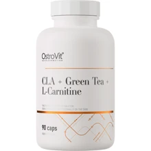Жироспалювач OstroVit CLA+Green tea+L-Carnitine 90 caps: Стать унісекс