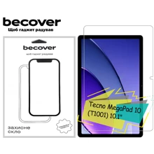 Аксессуар для планшетных ПК BeCover Tempered Glass Clear for Tecno MegaPad 10 (T1001) 10.1 (713125): Цвет прозрачный