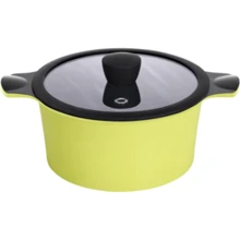Каструля RINGEL Zitrone 24x16.2 см (7.0л) з кришкою (RG-2108-24 / 2): Тип Традиционная