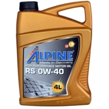 Alpine 0W-40 RS 4л (0225-4): Тип синтетичне