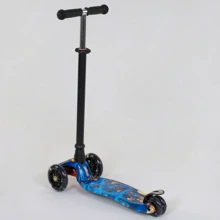 Детский самокат Best Scooter Maxi A 25536/779-1334 Черный с синим: Количество колес 3