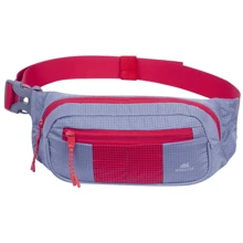 Сумка на пояс RivaCase серая (5215 (Grey/red)): Цвет серый