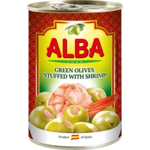Оливки Alba Food фаршированные креветкой 300 мл (8435761500308): Объем 300 мл