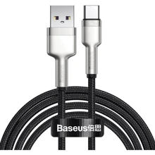 Кабель Baseus USB Cable to USB-C Cafule Metal Data 66W 2m Black (CAKF000201): Тип USB Cable - USB-C