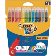 Фломастери BIC Kid Coleour 12 кольорів 12 шт (3270220002727): Тип Cтандарт