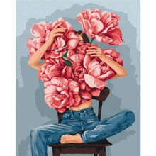 Картина по номерам Brushme Пионы в объятиях © Mykhailyshyna Daria 40х50 см (BS52115): Производитель Brushme