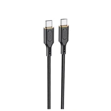 Кабель Hoco USB-C to USB-C X95 Goldentop 60W 1m Black: Тип USB-C - USB-C