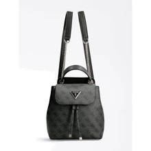 Женский рюкзак Guess Cordelia Logo Flap Backpack темно-серый (HWBG8377310-CLO): Пол Женский