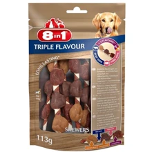 Ласощі для собак 8in1 Triple Flavour шашлички 6 шт. 113 г (4048422144632): Виробник 8in1