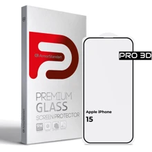 Защитное стекло для iPhone ArmorStandart Tempered Glass Pro 3D Black for iPhone 15 (ARM68217): Тип защиты экрана на экран
