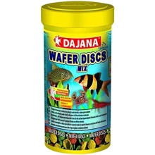 Корм для всех видов цветных донных рыб Dajana Wafer Discs Mix 250 мл/100 г (DP061B (5355)): Вид корма Чипсы