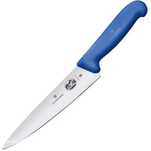 Кухонний ніж Victorinox Fibrox Carving 19см з синьою ручкою (52002.19): Лезо нержавіюча сталь