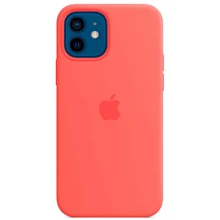 Чехол для iPhone TPU Silicone Case Pink Citrus for iPhone 12/iPhone 12 Pro: Цвет розовый