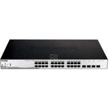 Мережевий комутатор D-Link DGS-1210-28MP: Порти только Gigabit Ethernet (10/100/1000)