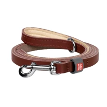 Поводок Waudog Classic для котов и мелких собак кожаный коричневый XXS-XS 12 мм/122 см (60326): Производитель WAUDOG