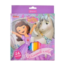 Карандаши 1 Вересня 24 цветов Sofia the First (290549): Тип Цветные