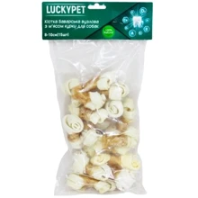 Ласощі Lucky Pet для собак Кістка Баварська вузлова №1 з м'ясом курки 8-10 см 15 шт (551795): Виробник Lucky Pet