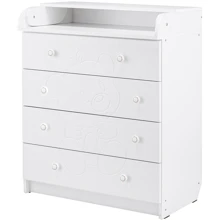Пеленальный комод Babyroom Медвежонок белый (625492): Тип пеленальный комод