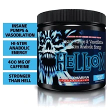 Cloma Pharma Hellion 270 g /30 servings/ Razzberry Scream: Тип Комплекс до тренування