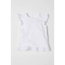 Футболка H & M 6428648 80 см біла: Стать дівчинка