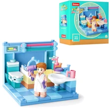Конструктор SLUBAN M38-B0757D ванна кімната, фігурка, 105дет, 15-14,5-6,5см: Виробник Sluban