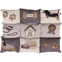 Матрац Trixie Patchwork 55х40 см коричневый/бежевый с собачками (4047974370629): Тип Лежак