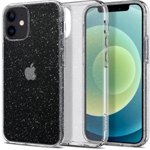 Чехол для iPhone Spigen Liquid Crystal Glitter Crystal Quartz (ACS01741) for iPhone 12 mini: Цвет серебристый