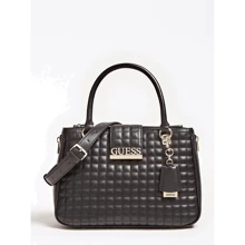 Женская сумка тоут Guess Matrix Luxury Satchel черная (HWVG7740060-BLA): Пол Женский