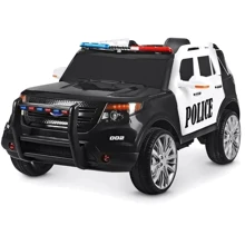 Детский электромобиль Джип Bambi Racer Ford Police, черно-белый (M 3259EBLR-1-2): Вид джип