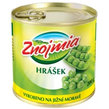 Горошек консервированный Нame Znojmia 200 г (8595139775551): Вес нетто 200 г