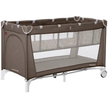 Манеж-кровать Carrello Piccolo+ с двумя уровнями дна жесткое дно (CRL-11501/2 Chocolate Brown): Тип кроватка-манеж