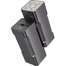 Внешний аккумулятор Hoco Power Bank 10000mAh Q15 Flashlight 22.5W Black: Количество USB 2